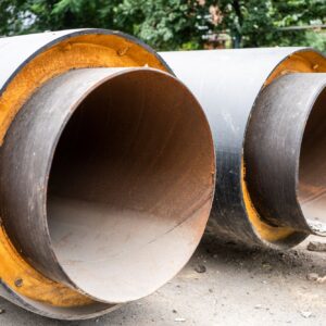 Insulated water pipes, underground sewerage infrastructure renovation
